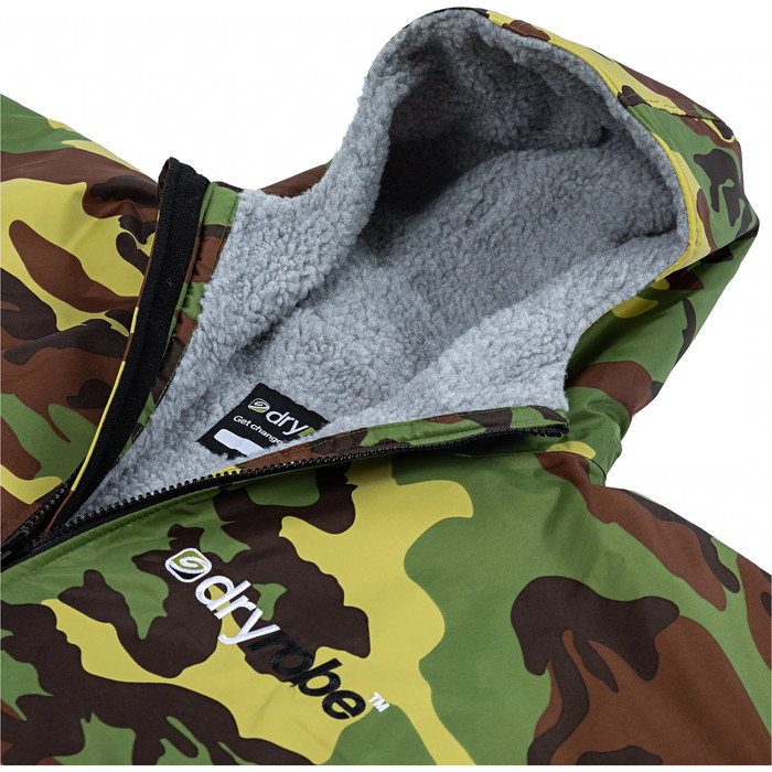 2023 Dryrobe Advance Cambio De Manga Larga Robe DR100L - Camo / Grey